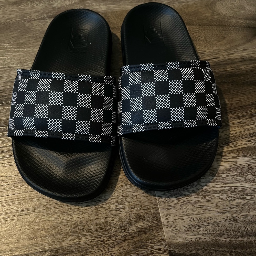 NWOT Vans Toddler Checkered Slip-on Sandals